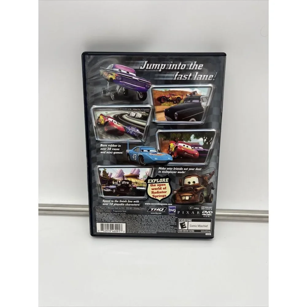 Disney Pixar Cars Sony PlayStation2 PS2 Complete CIB Black Label‎ Racing